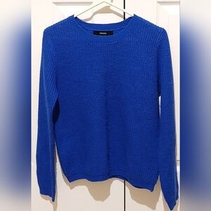 Forever 21 Women's Size M Royal Blue Chunky Knit Sweater